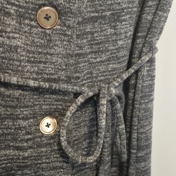 Wilfred Gray Sleeveless Button-Front Knit Mini Dress - Picture 2 of 8